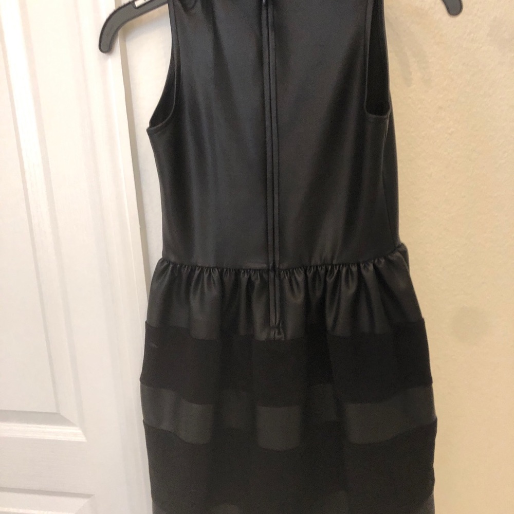 Girls faux leather dress from Bloomingdales
